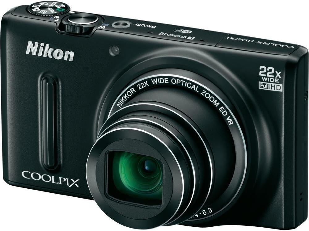 【中古】ニコン COOLPIX S9600（引っ敷き黒いこと） 黒いこと 写真機 中古 一般受け おすすめ 高画質 TV・オーディオ・カメラ-デジタルカメラ用アクセサリー-カメラ・ビデオカメラ・光学機器用アクセサリー