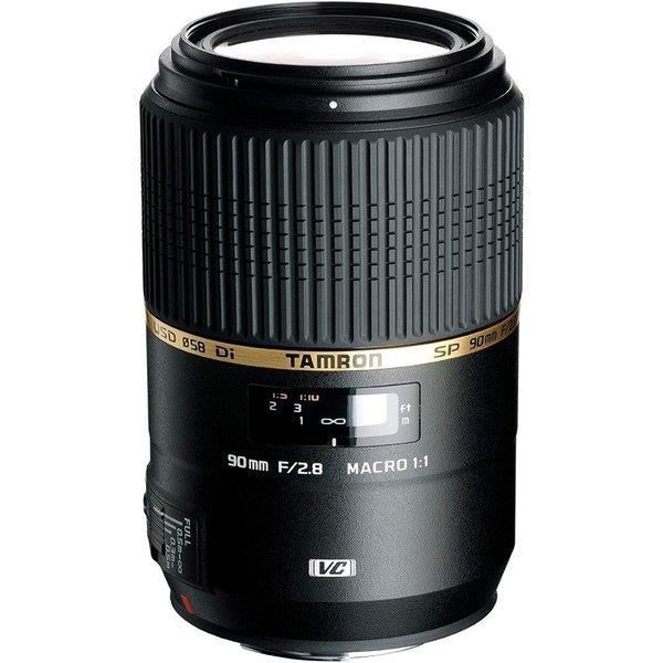 【中古】タムロン TAMRON 単焦点マクロレンズ SP 90mm F2.8 Di MACRO 1:1 VC USD キヤノン用 フルサイズ対応 F004E カメラ 中古 人気 おすすめ 高画質