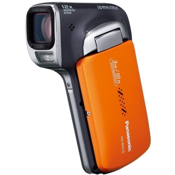 【中古】パナソニック Panasonic 防水デジタルムービーカメラ WA10 サンシャインオレンジ HX-WA10-D カメラ 中古 人気 おすすめ 高画質|カメラFanks-PROShop2nd店