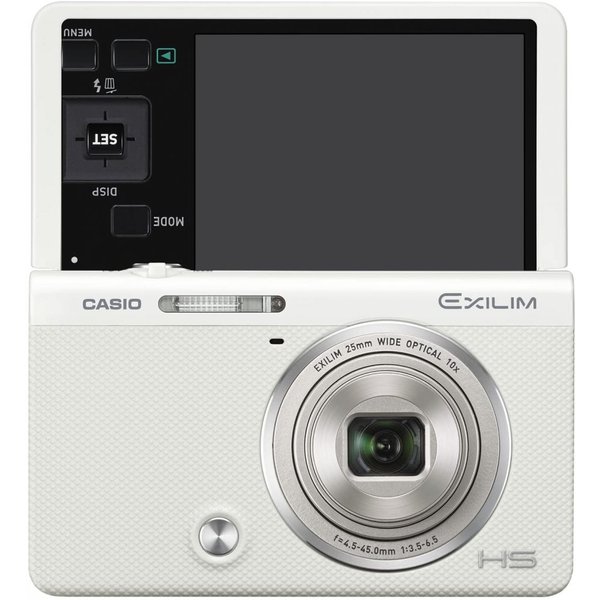 【中古】カシオ CASIO デジタル写真機 EXILIM 白いこと EX-ZR70WE 自分自身撮りチルト液晶 メイク繰り上げる\u0026セルフィーアート EXZR70 白いこと 写真機 中古 一般受け おすすめ 高画質