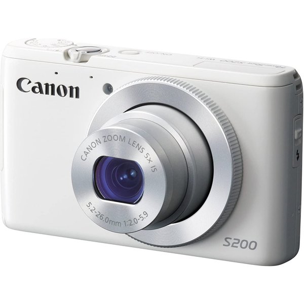 【中古】キヤノン Canon デジタルカメラ PowerShot ホワイト S200 ホワイト F値2.0 広角24mm 光学5倍ズーム PSS200 WH カメラ 中古 人気 おすすめ 高画質|カメラFanks-PROShop2nd店