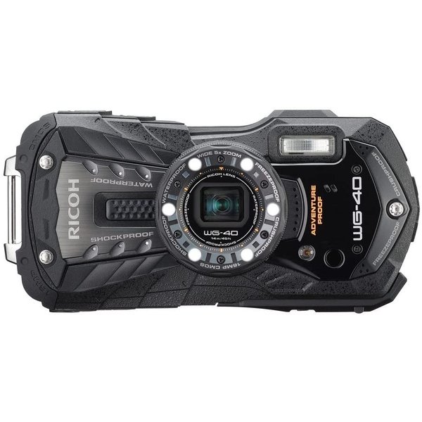 【中古】リコー RICOH 雨合羽デジタル写真機 リコー 黒いこと RICOH WG-40 黒いこと 雨合羽14m耐ぼうぜん自失1.6m耐寒-10度 リコー RICOH WG-40 BK 04675 写真機 中古 一般受け おすすめ 高画質