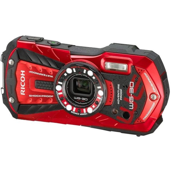 【中古】リコー RICOH 防水リコー RICOH レッド WG-30 バーミリオンレッド カメラ 中古 人気 おすすめ 高画質|カメラFanks-PROShop2nd店