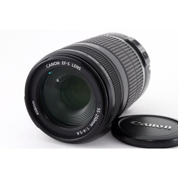 【中古】キヤノン Canon EF-S f/4-5.6 55-250mm IS 美品 望遠ズームレンズ カメラ 中古 人気 おすすめ 高画質