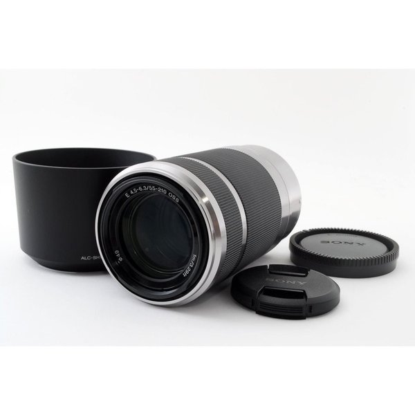【中古】ソニー SONY SEL55210 E シルバー 55-210mm OSS F4.5-6.3 シルバー 美品 Eマウント 広角 望遠ズームレンズ カメラ 中古 人気 おすすめ 高画質｜カメラFanks-PROShop2nd店