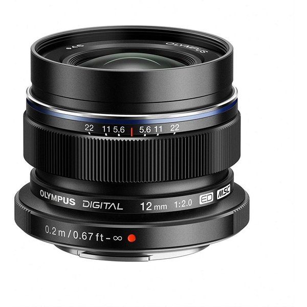 【中古】オリンパス OLYMPUS 単興味の中心水晶体 M.ZUIKO 黒いこと DIGITAL ED 12粍 F2.0 黒いこと ED 12粍 F2.0 BLK 写真機 中古 一般受け おすすめ 高画質