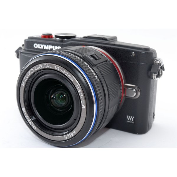 定価 オリンパス OLYMPUS Pen Lite E-PL6 レンズセット ブラック 美品