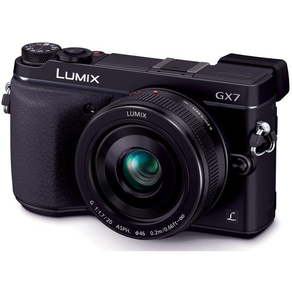 【中古】パナソニック Panasonic カメラ ルミックス ブラック GX7 レンズキット 単焦点レンズ付属 ブラック DMC-GX7C-K カメラ 中古 人気 おすすめ 高画質