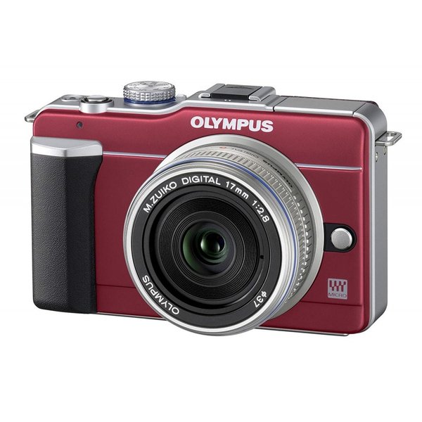 【中古】オリンパス OLYMPUS E-PL1パンケーキレンズキット ルビー赤いこと 赤いこと 写真機 中古 一般受け おすすめ 高画質