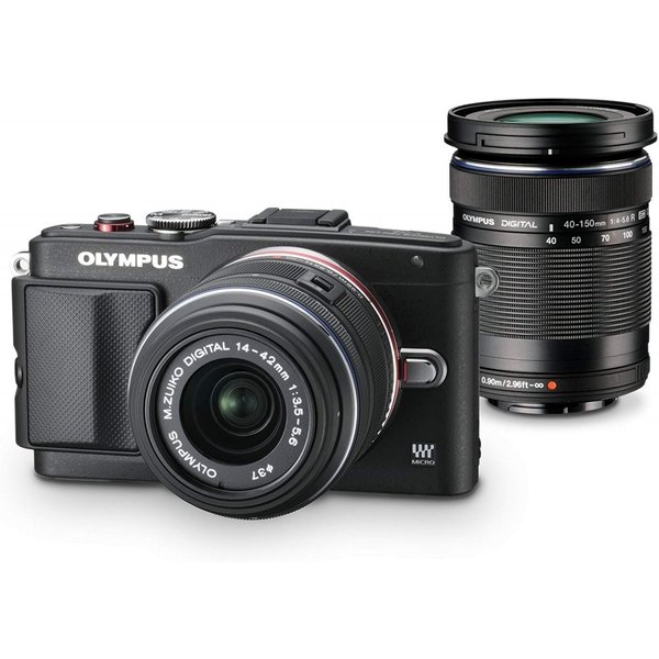 【中古】オリンパス OLYMPUS E-PL6 ダブルズームキット ブラック ブラック E-PL6 DZKIT BLK カメラ 中古 人気 おすすめ 高画質｜カメラFanks-PROShop2nd店