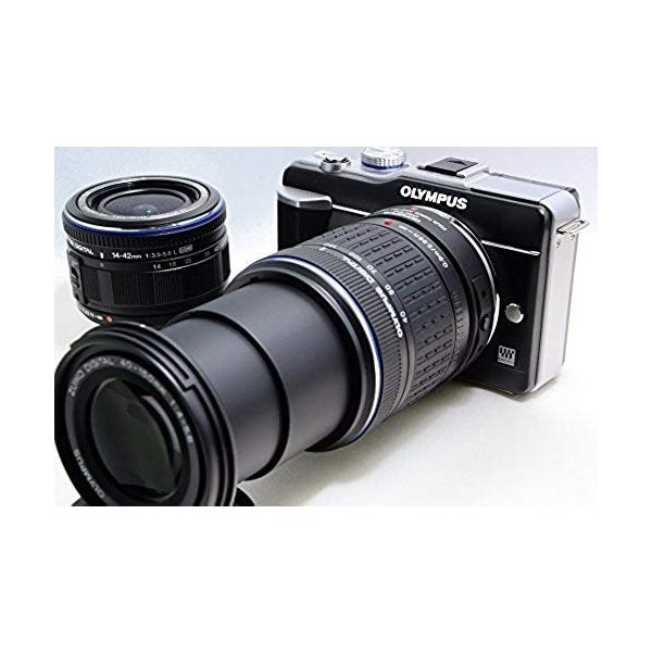 【中古】オリンパス OLYMPUS E-PL1ダブルズームキット 黒いこと 黒いこと E-PL1 TLMK BLK 写真機 中古 一般受け おすすめ 高画質