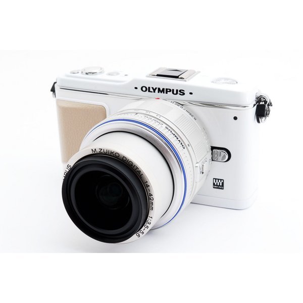 SALE/98%OFF】 オリンパス OLYMPUS E-P1 ホワイト レンズキット 美品