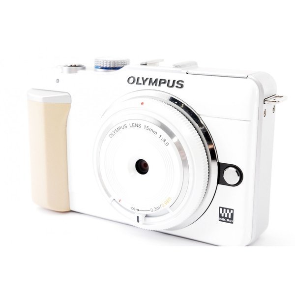 無料配達 オリンパス OLYMPUS E-PL1 ホワイト レンズセット 美品 SD