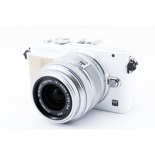 【中古】オリンパス OLYMPUS E-PL5 ホワイト ホワイト レンズキット 美品 ストラップ付き カメラ 中古 人気 おすすめ 高画質 30,420円