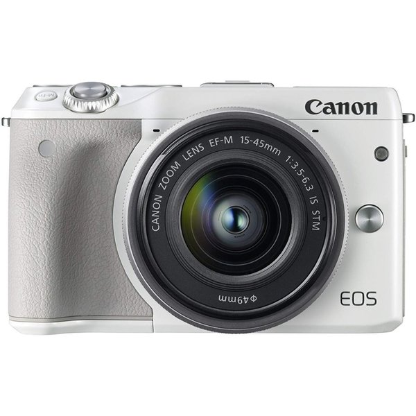 【中古】キヤノン Canon EOS M3 白いこと 水晶体一揃いの道具 白いこと 写真機 中古 一般受け おすすめ 高画質