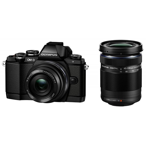 【中古】オリンパス OLYMPUS OM-D E-M10 黒いこと ダブルズームキット 黒いこと 写真機 中古 一般受け おすすめ 高画質