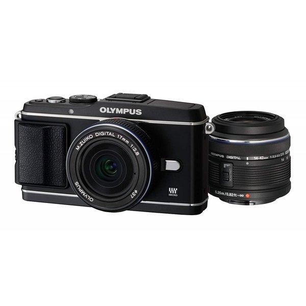 【中古】オリンパス OLYMPUS E-P3 ツインレンズキット ブラック ブラック カメラ 中古 人気 おすすめ 高画質 カメラ・ビデオカメラ・光学機器-TV・オーディオ・カメラ
