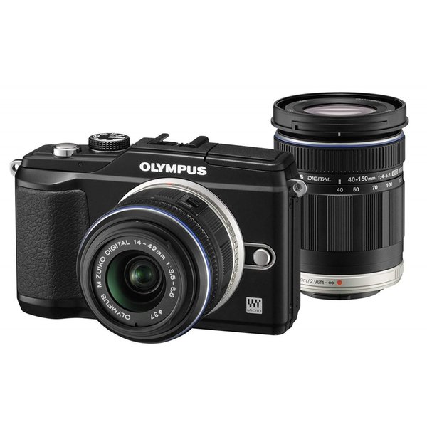 【中古】オリンパス OLYMPUS E-PL2 ダブルズームキット ブラック ブラック カメラ 中古 人気 おすすめ 高画質
