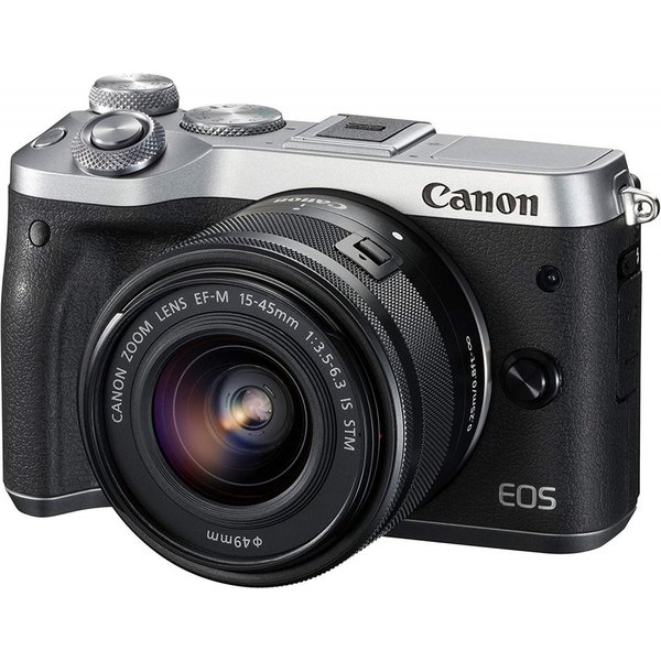 【中古】キヤノン Canon EOS M6 シルバー レンズキット シルバー カメラ 中古 人気 おすすめ 高画質｜カメラFanks-PROShop2nd店