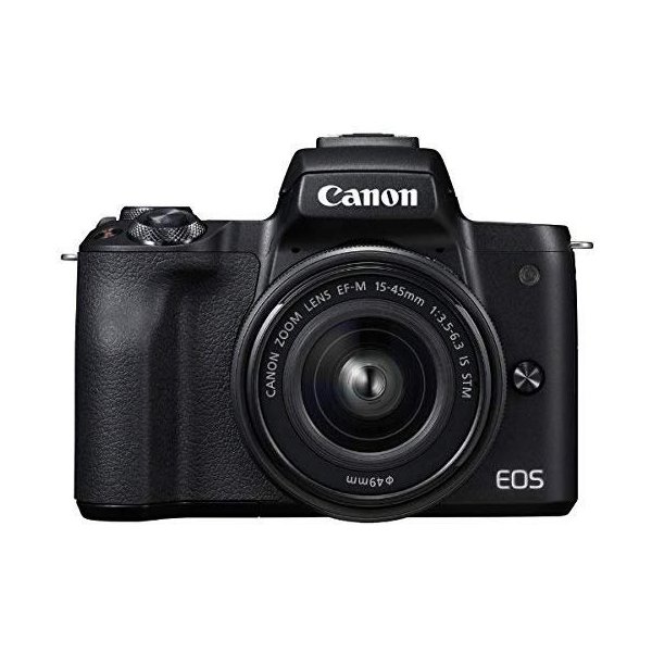 Canon キャノン EOS Kiss M ブラック 【美品！動作確認済】 EOS Kiss キヤノン ミラーレス CANON M レンズキット ブラック Wi-Fi