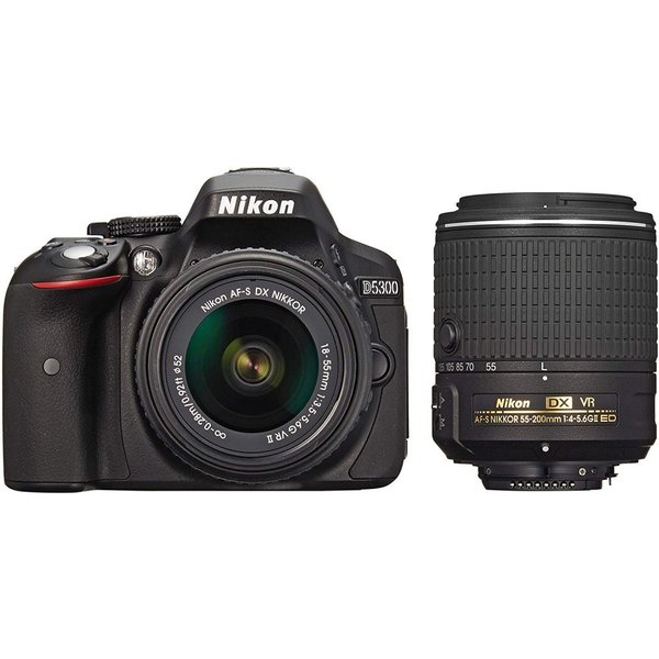 【中古】ニコン Nikon D5300 ダブルズームキット2 ブラック ブラック カメラ 中古 人気 おすすめ 高画質