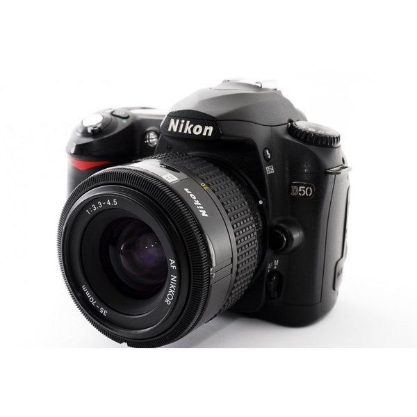 楽天市場】【中古】ニコン Nikon D50 ブラック レンズキット SD