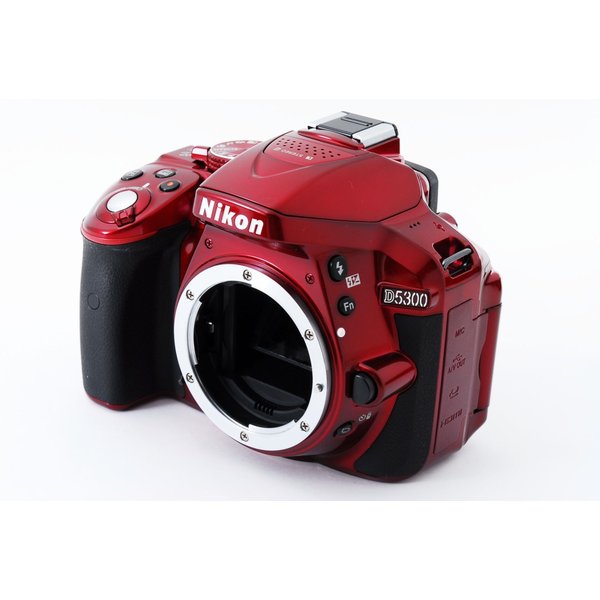 ニコン Nikon D5300 美品 レッド ダブルズームセット SDカード