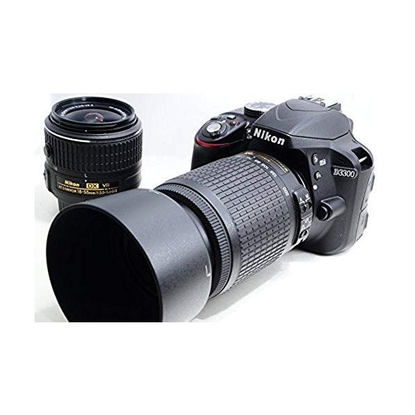 【中古】ニコン Nikon D3300 ダブルズームキット ブラック ブラック D3300WZBK カメラ 中古 人気 おすすめ 高画質｜カメラFanks-PROShop2nd店