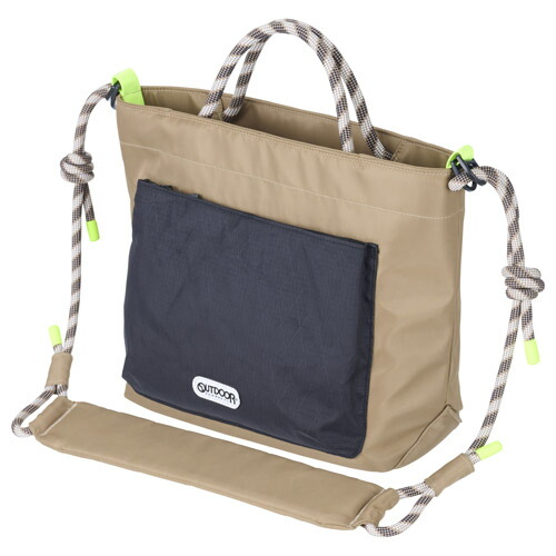 OUTDOOR PRODUCTS（アウトドアプロダクツ） ロープ カメラショルダーバッグ L カーキ ODRCSBLKK