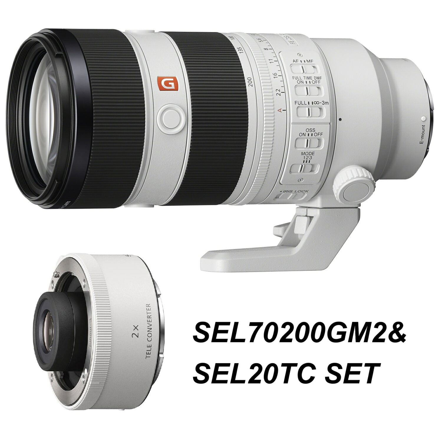 [新品]【2&times;テレコンセット】SONY ソニー FE 70-200mm F2.8 GM OSS II（SEL70200GM2+SEL20TC）（キャンペーン対象商品）｜カメラの大林店