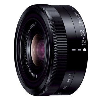 【新品】パナソニック LUMIX G VARIO 12-32mm / F3.5-5.6 ASPH. / MEGA O.I.S. ブラック [H-FS12032-K] 【メーカー取寄せ品】【選べる5年間延長保証対象(別料金)】