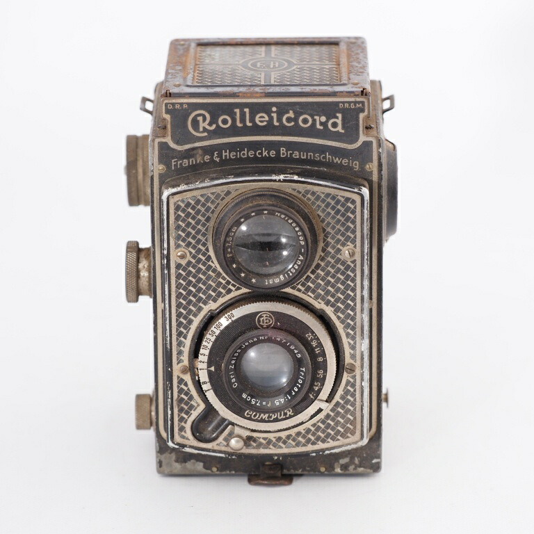 Rolleicord I ローライコード1型 Triotar 75粍 F4.5 二眼二眼レフ Art Deco 金ピカ吊りひも #12147