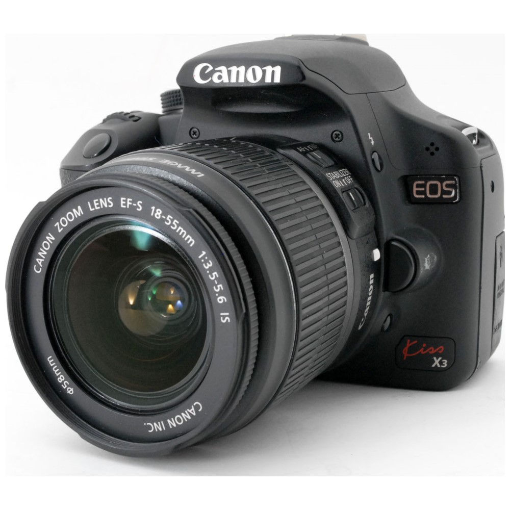 市場】Canon キヤノン EOS Kiss X3 18-55mm レンズキット Wi-Fi SDカード付き 動画撮影【中古】 :  カメラショップCantik 市場店