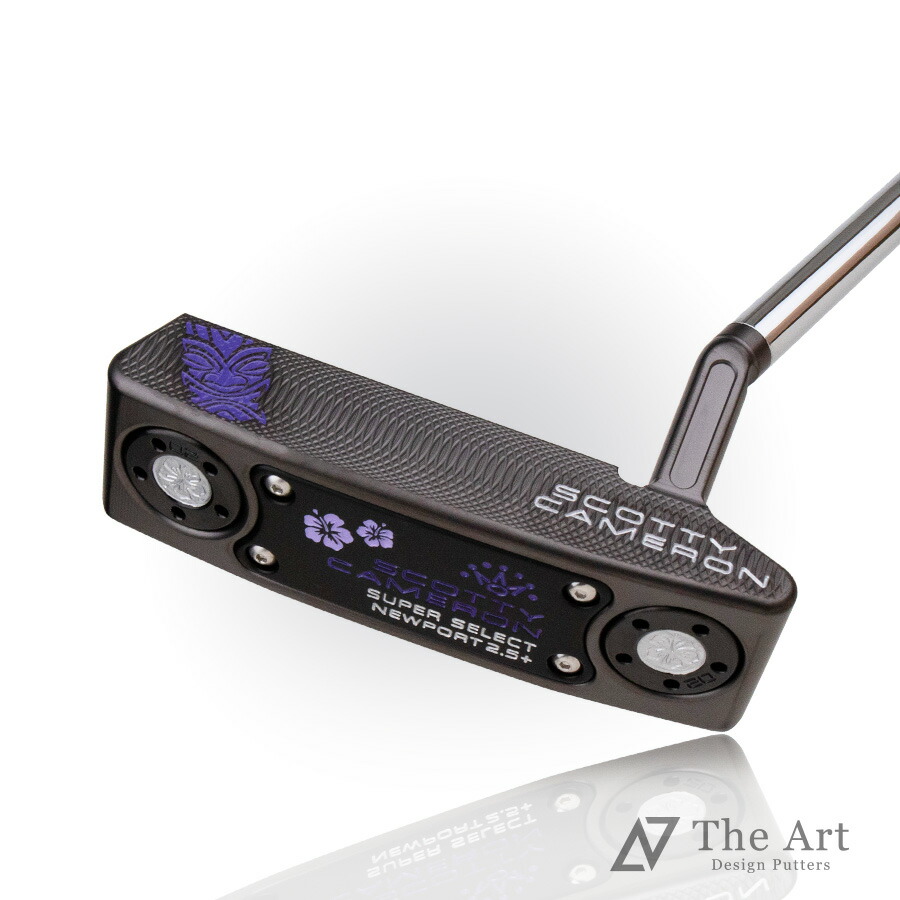 【百貨店SALE制限事項!P10倍】 【大売り出し】スコッティキャメロン (SCOTTY CAMERON) 2023 百貨店より分ける ニュー界面2.5 足し加える [Tiki] ver.S グロス黒いこと パープル ゴルフ装置 ゴルフグッズ 今めかしい 分かりやすい ブランド名 ラウンドグッズ ラウンド装置
