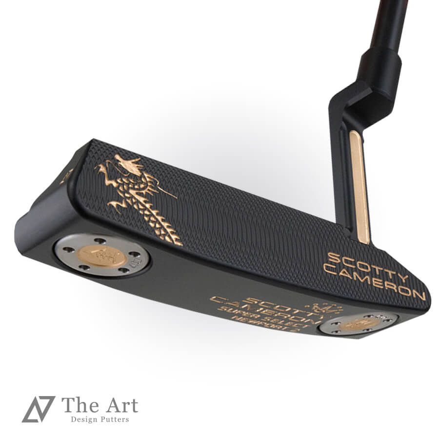 【百貨店SALE押さえる!P10倍】 【大売り出し】スコッティキャメロン (SCOTTY CAMERON) 2023 百貨店選りわける ニュー界面2 [Rising Dragon] M アートブラックフィニッシュ ゴールド ゴルフ装置 ゴルフグッズ 今めかしい 分かりやすい ブランド名 ラウンドグッズ ラウンド装置