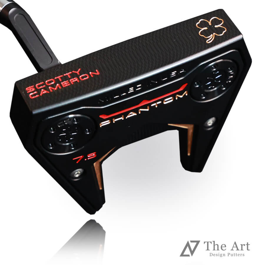 【百貨店SALE押さえる!P10倍】 スコッティキャメロン (SCOTTY CAMERON) 2024 幻影7.5 [Lucky Clover] M+ アートブラックフィニッシュ ゴールド 二眼レフ紅茶 ゴルフ装置 ゴルフグッズ 今めかしい 分かりやすい ブランド名 ラウンドグッズ ラウンド装置 差し上げ物や差し上げ物にも