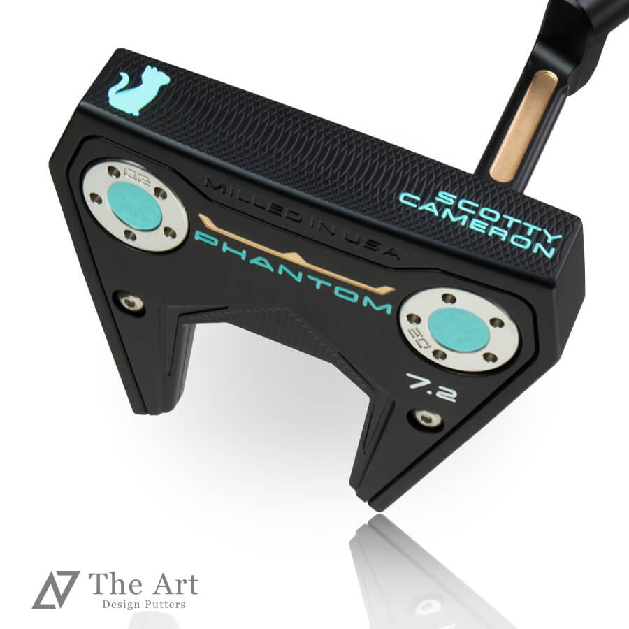 【百貨店SALE押さえる!P10倍】 スコッティキャメロン (SCOTTY CAMERON) 2025 幻影7.2 [Dream Cat] M アートブラックフィニッシュ ターコイズブルー ゴルフ装置 ゴルフグッズ 今めかしい 分かりやすい ブランド名 ラウンドグッズ ラウンド装置 差し上げ物や差し上げ物にも