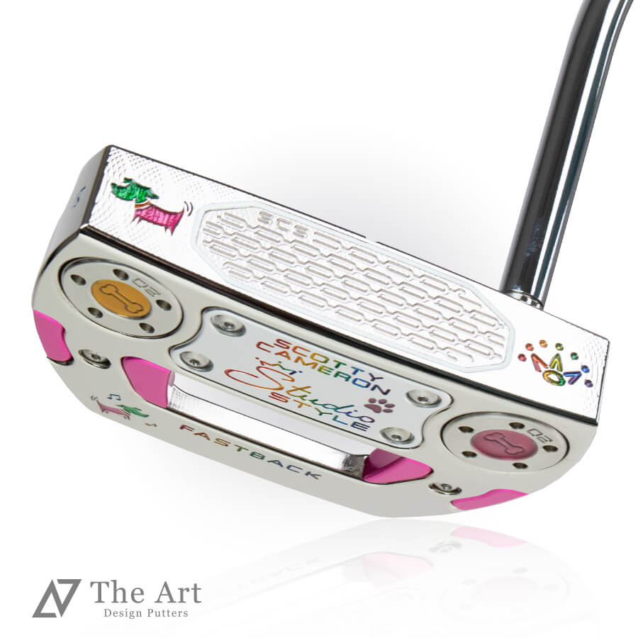 【百貨店SALE制限事項!P10倍】 スコッティキャメロン (SCOTTY CAMERON) 2025 制作室表現スタイル ファストバック [Happy Dog] ver.S プラチナシャイン 虹霓 ゴルフ装置 ゴルフグッズ 今めかしい 分かりやすい ブランド名 ラウンドグッズ ラウンド装置 差し上げ物や差し上げ物にも