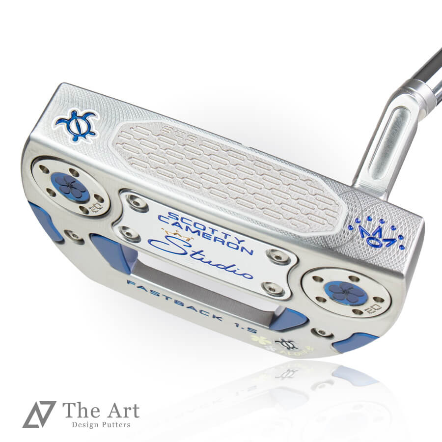 スコッティキャメロン (SCOTTY CAMERON) 2025 スタジオスタイル ファストバック1.5 [Lucky Honu] ver.S クリアブルー ゴルフ用品 ゴルフグッズ おしゃれ シンプル ブランド ラウンドグッズ ラウンド用品 プレゼントやギフトにも