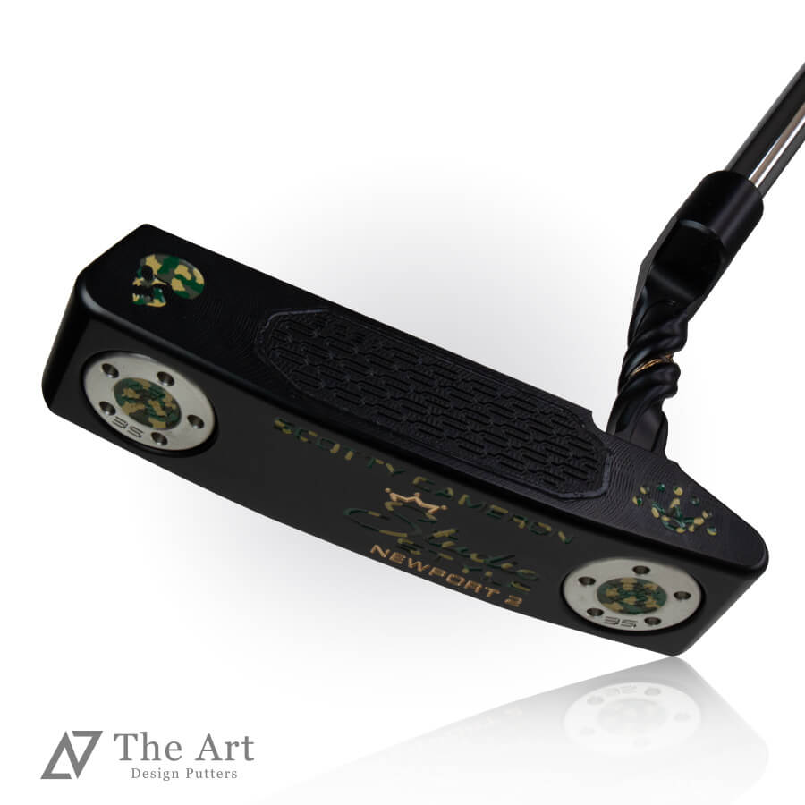【百貨店SALE押さえる!P10倍】 スコッティキャメロン (SCOTTY CAMERON) 2025 制作室表現スタイル ニュー界面2 [Sideface Skull] M 捩じりのど首 工芸黒いこと 緑であること偽装 ゴルフ装置 ゴルフグッズ 今めかしい 分かりやすい ブランド名 ラウンドグッズ ラウンド装置