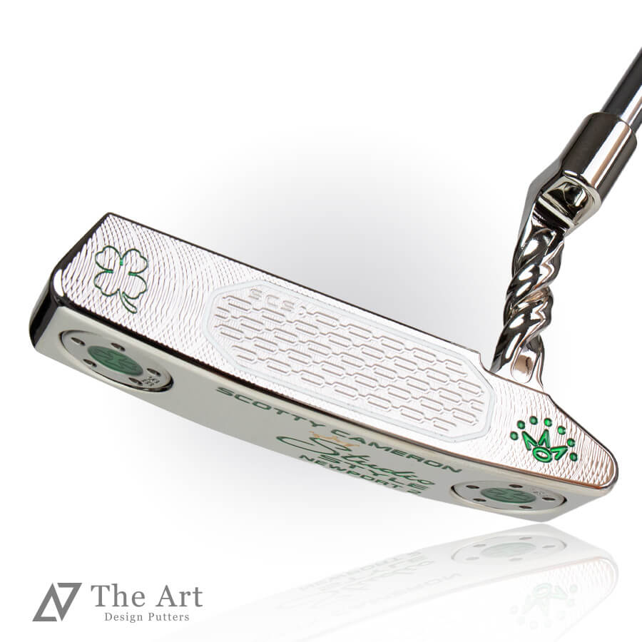 【百貨店SALE押さえる!P10倍】 スコッティキャメロン (SCOTTY CAMERON) 2025 制作室表現スタイル ニュー界面2 [Lucky Clover] M+ 捩じりのど首 プラチナシャイン ゴルフ装置 ゴルフグッズ 今めかしい 分かりやすい ブランド名 ラウンドグッズ ラウンド装置