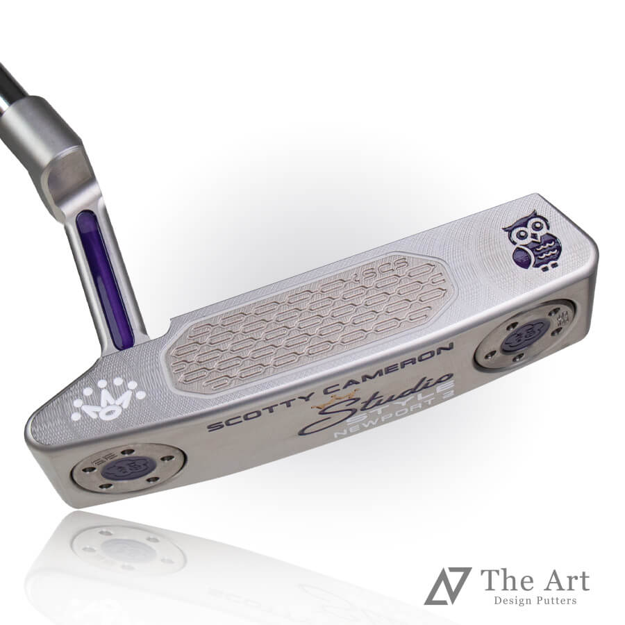 スコッティキャメロン (SCOTTY CAMERON) 2025 スタジオスタイル ニューポート2 [Lucky Owl] M クリアパープル レフティー ゴルフ用品 ゴルフグッズ おしゃれ シンプル ブランド ラウンドグッズ ラウンド用品 プレゼントやギフトにも