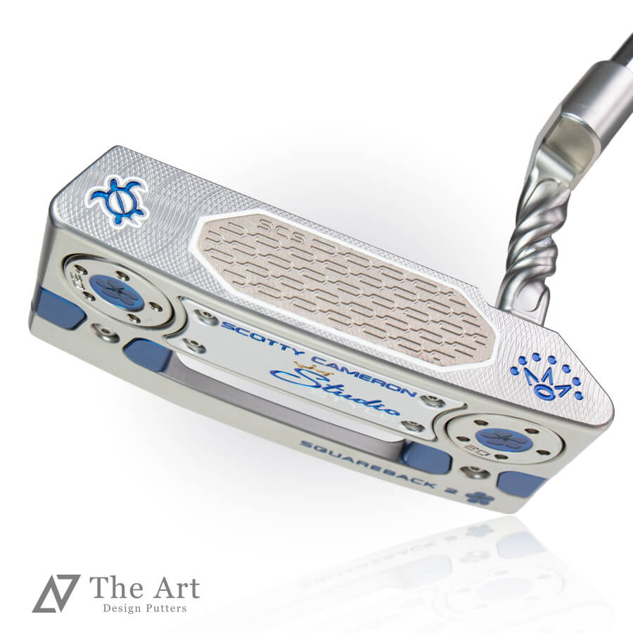【百貨店SALE押さえる!P10倍】 スコッティキャメロン (SCOTTY CAMERON) 2025 制作室表現スタイル 真四角うしろ側2 [Lucky Honu] ver.S 捩じりのど首 せつ然たる青碧 ゴルフ装置 ゴルフグッズ 今めかしい 分かりやすい ブランド名 ラウンドグッズ ラウンド装置