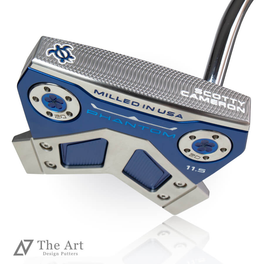スコッティキャメロン (SCOTTY CAMERON) 2024 ファントムシリーズ ファントム11.5 [Lucky Honu] M Blue ゴルフ用品 ゴルフグッズ おしゃれ シンプル ブランド ラウンドグッズ ラウンド用品 プレゼントやギフトにも