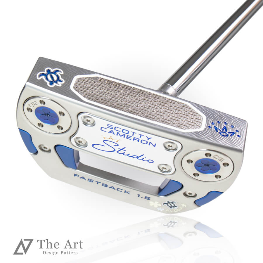 スコッティキャメロン (SCOTTY CAMERON) 2025 スタジオスタイル ファストバック1.5 [Lucky Honu] ver.S センターシャフト クリアブルー ゴルフ用品 ゴルフグッズ おしゃれ シンプル ブランド ラウンドグッズ ラウンド用品 プレゼントやギフトにも