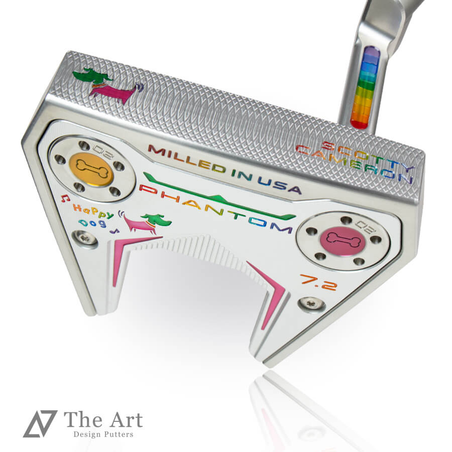スコッティキャメロン (SCOTTY CAMERON) 2025 ファントム7.2 [Happy Dog] ver.S レインボー ゴルフ用品 ゴルフグッズ おしゃれ シンプル ブランド ラウンドグッズ ラウンド用品 プレゼントやギフトにも