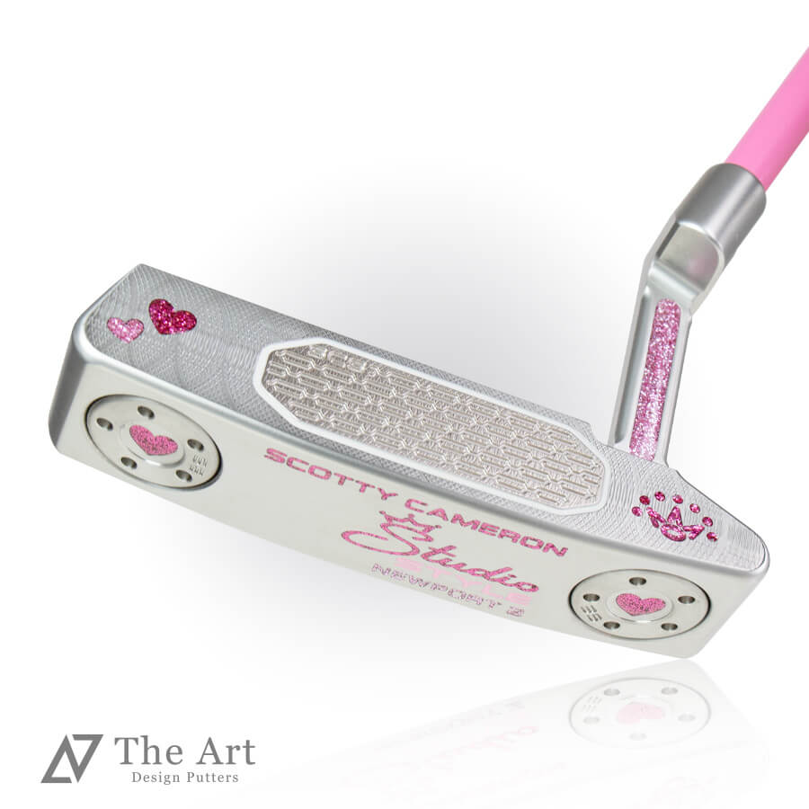【百貨店SALE制限事項!P10倍】 スコッティキャメロン (SCOTTY CAMERON) 制作室表現スタイル 2025 ニュー界面2 [Lovely Heart] M サクラ色ラメ 敷き地一点 ゴルフ装置 ゴルフグッズ 今めかしい 分かりやすい ブランド名 ラウンドグッズ ラウンド装置 差し上げ物や差し上げ物にも