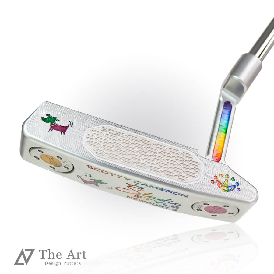 【百貨店SALE押さえる!P10倍】 スコッティキャメロン (SCOTTY CAMERON) 制作室表現スタイル 2025 ニュー界面2 [Happy Dog] ver.S せつ然たる虹霓 ゴルフ装置 ゴルフグッズ 今めかしい 分かりやすい ブランド名 ラウンドグッズ ラウンド装置 差し上げ物や差し上げ物にも