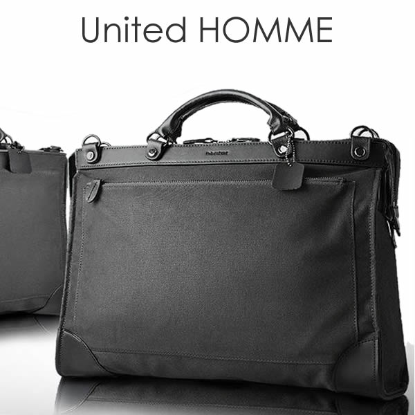 United HOMME ユナイテッドオム 牛皮×キャンヴァス 心地好い メンズ 商行為御徒面子 黒いこと ブランド名