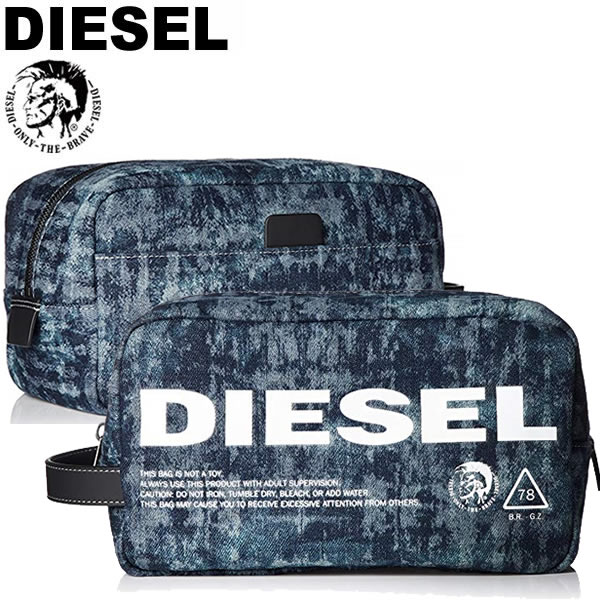 楽天市場 Diesel ディーゼル メンズ クラッチバッグ デニム スクエア型 X P Cameron